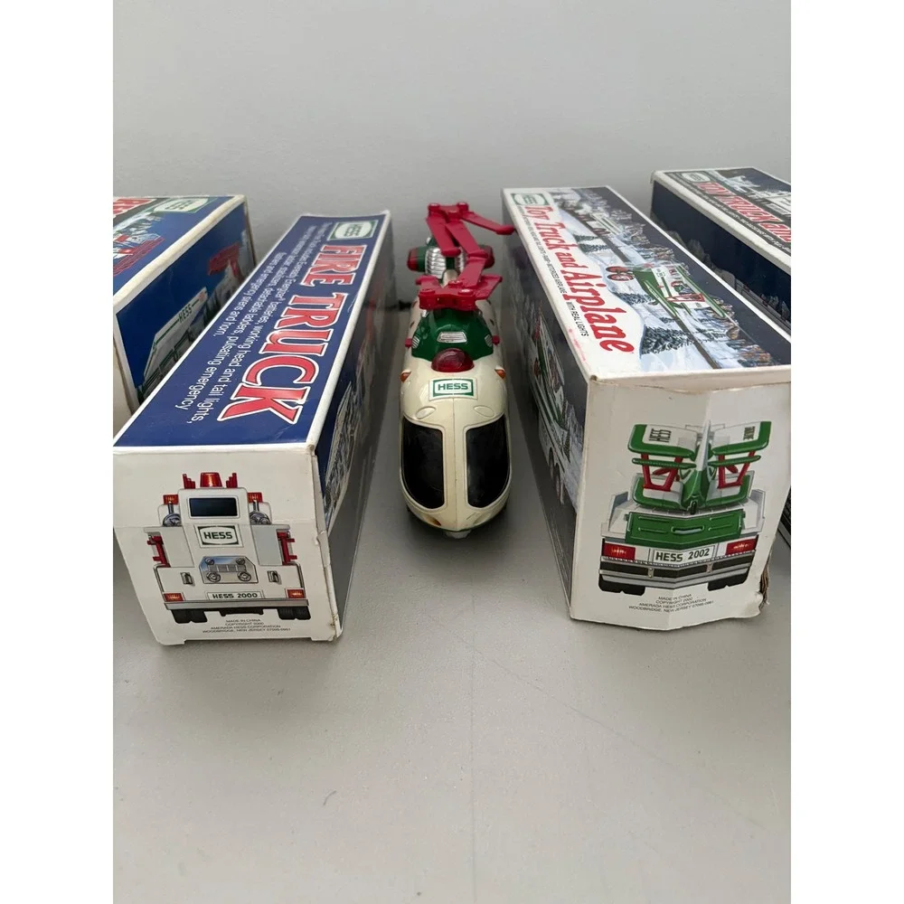 VTG Hess Toy Truck Lot 1992-2003 Rescue Fire Truck Airplane Racecars with Boxes